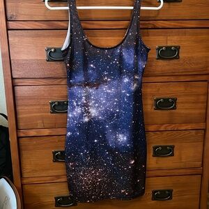 Romwe Galaxy body con dress